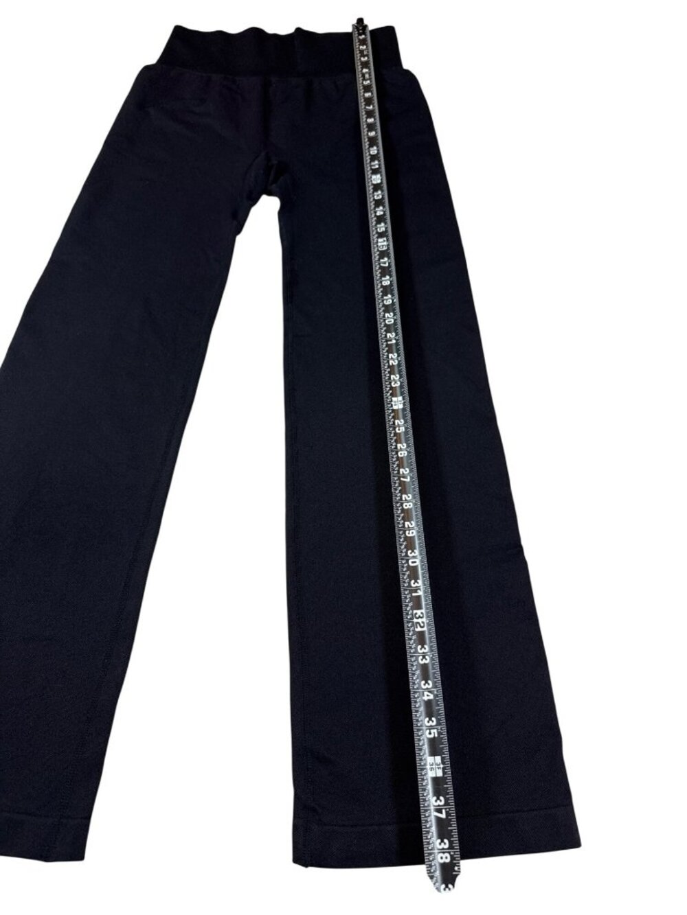 OQQ High-Waisted Black Stretch Yoga Pants Large Nylon Blend (LL616) - Picture 5 of 6
